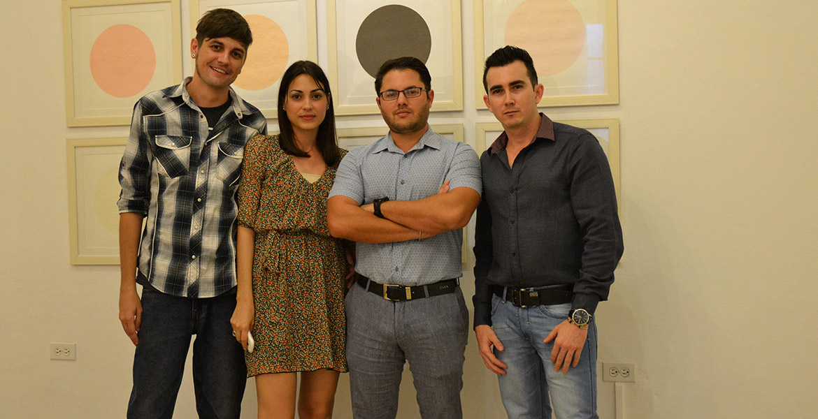 Artistas Josuhe Pagliery, Adislen Reyes, Arián Irsula y Andrey Quintana